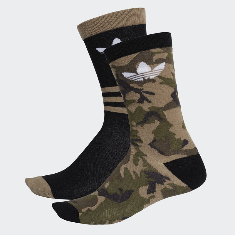 AKSESORIS SNEAKERS ADIDAS 2PK Camouflage Crew Socks